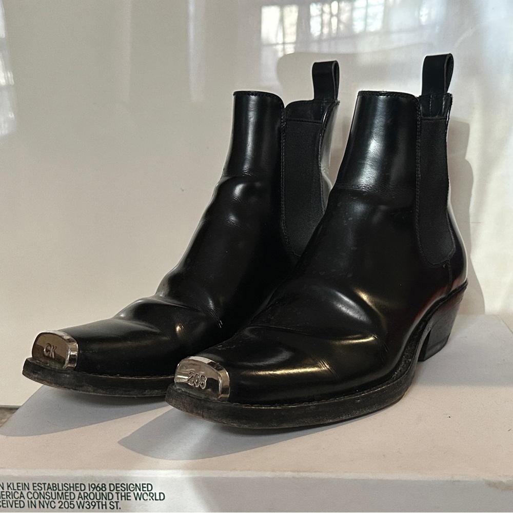 Calvin Klein 205W39NYC Western Claire Vitello Végétale / Elastic Boot